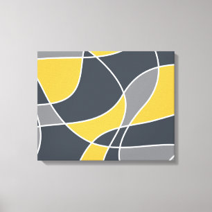 Abstrakt, modern, geometrisk, trendig mönster canvastryck