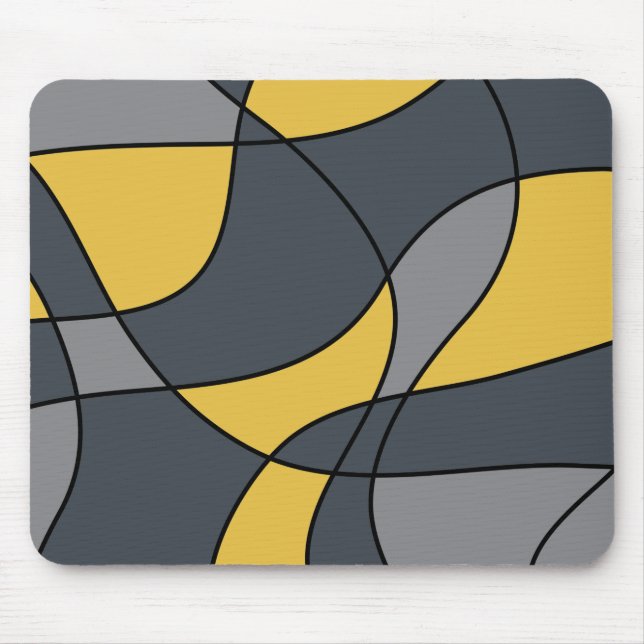 Abstrakt, modern, geometrisk, trendig mönster musmatta (Framsidan)