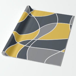 Abstrakt, modern, geometrisk, trendig mönster presentpapper