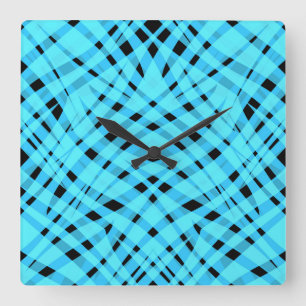 Abstrakt modern geometrisk utstryk fyrkantig klocka