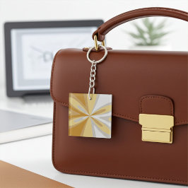 Abstrakt Modern Golden Gult, Grått Silver Blommigt