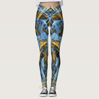 Abstrakt Modern Isvirvlande Konst Leggings