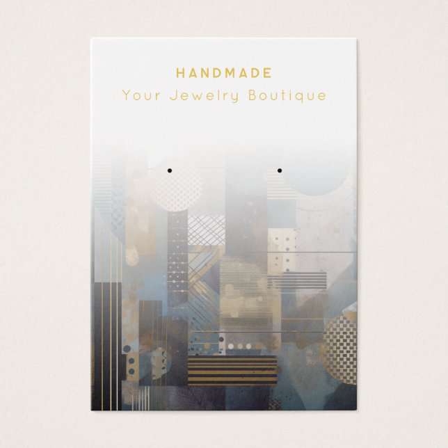 Abstrakt Modern judisk Visning kort (Framsidan)