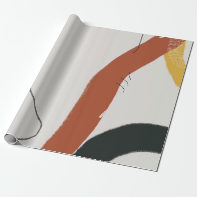 Abstrakt modern konst presentpapper (Utrullad)