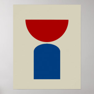 Abstrakt Modern konsthetsteknisk form Poster
