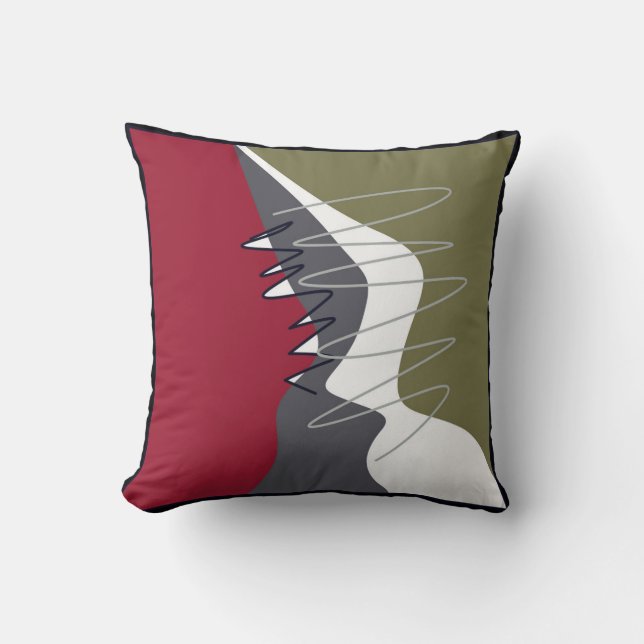 Abstrakt, modern, Kreativ, Applique Dekorativ kudd Kudde (Framsida)
