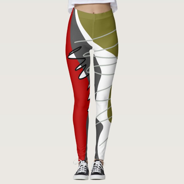 Abstrakt, modern, Kreativ, Applique Dekorativ kudd Leggings (Framsida)