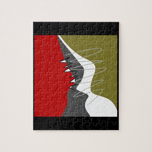 Abstrakt, modern, Kreativ, Applique Dekorativ kudd Pussel (Vertikal)