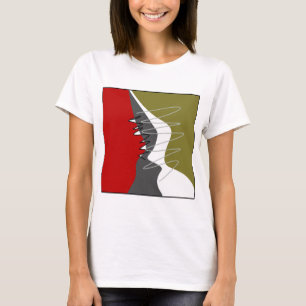 Abstrakt, modern, Kreativ, Applique Dekorativ kudd T Shirt