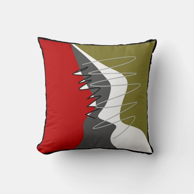 Abstrakt, modern, Kreativ, Applique Kudde (Framsida)