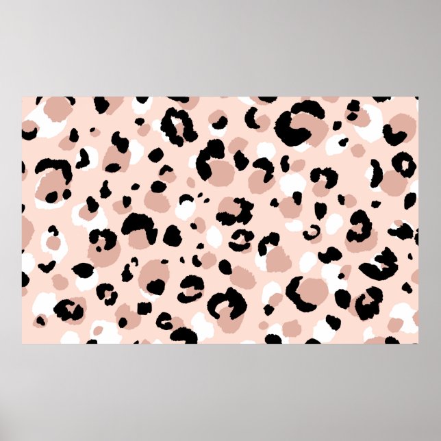Abstrakt modern leopard, sömlös mönster. Djur Poster (Framsidan)