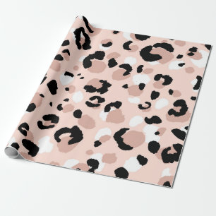 Abstrakt modern leopard, sömlös mönster. Djur Presentpapper
