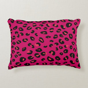 Abstrakt modern leopard, sömlös mönster. Djur Prydnadskudde