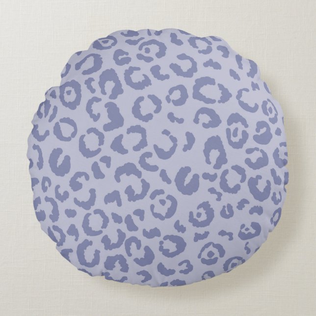 Abstrakt modern leopard, sömlös mönster. Djur  Rund Kudde (Framsidan)