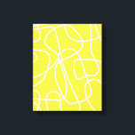 Abstrakt Modern Line Art i Gult | Artsy Canvastryck<br><div class="desc">Abstrakt Modern konst i Kanvastrycket Gult</div>