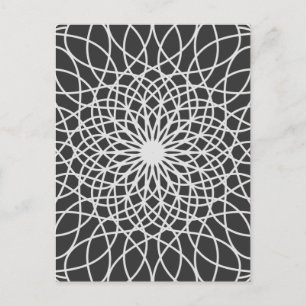 Abstrakt modern lotus vykort
