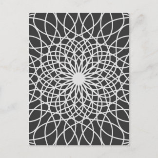 Abstrakt modern lotus vykort