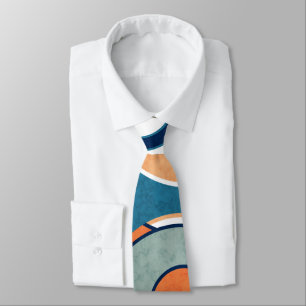 Abstrakt modern minimalistic konst landskap slips