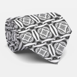 Abstrakt modern monokrom halsduk slips