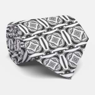 Abstrakt modern monokrom halsduk slips