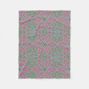 Abstrakt modern mosaik, kaleidoskopisk tegel möns fleecefilt