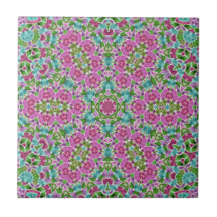 Abstrakt modern mosaik, kaleidoskopisk tegel möns kakelplatta