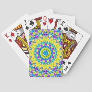 Abstrakt modern mosaik, kaleidoskopisk tegel mönst casinokort