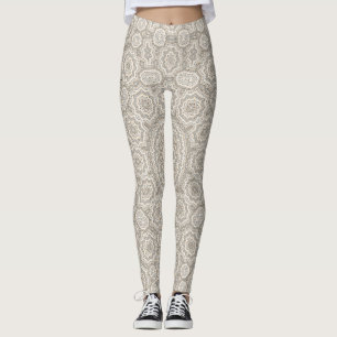 Abstrakt modern mosaik, kaleidoskopisk tegel mönst leggings