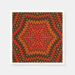 Abstrakt modern mosaik, kaleidoskopisk tegel mönst pappersservett