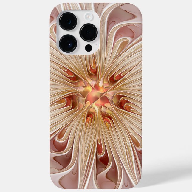 Abstrakt Modern Pastellkrita Flower Fractal Art (Baksida)