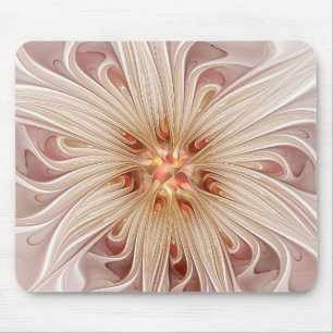 Abstrakt Modern Pastellkrita Flower Fractal Art Musmatta