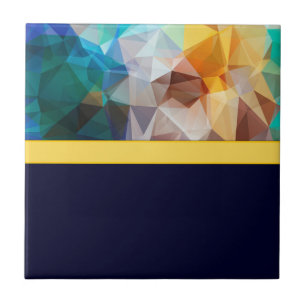 Abstrakt modern polygon poly triangles mörk brilja kakelplatta