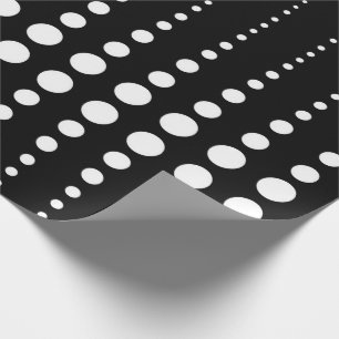 Abstrakt modern snyggt svartvit linjer prits cir presentpapper