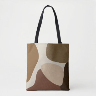 Abstrakt Modern Terracotta Shapes Tygkasse