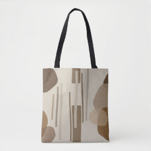 Abstrakt Modern Terracotta Shapes Tygkasse