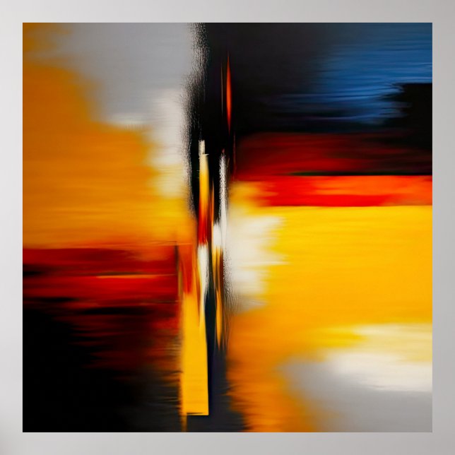 Abstrakt Modern Trendig Design Poster (Framsidan)