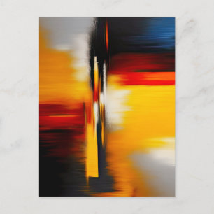 Abstrakt Modern Trendig Design Vykort