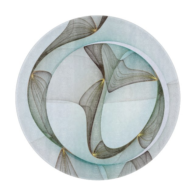 Abstrakt Modern Turcos Brown Guld Elegance (Framsidan)