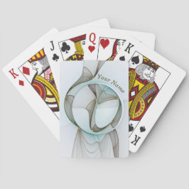 Abstrakt Modern Turcos Brown Guld Elegance Namn Casinokort