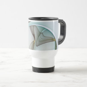 Abstrakt Modern Turcos Brown Guld Elegance Resemugg