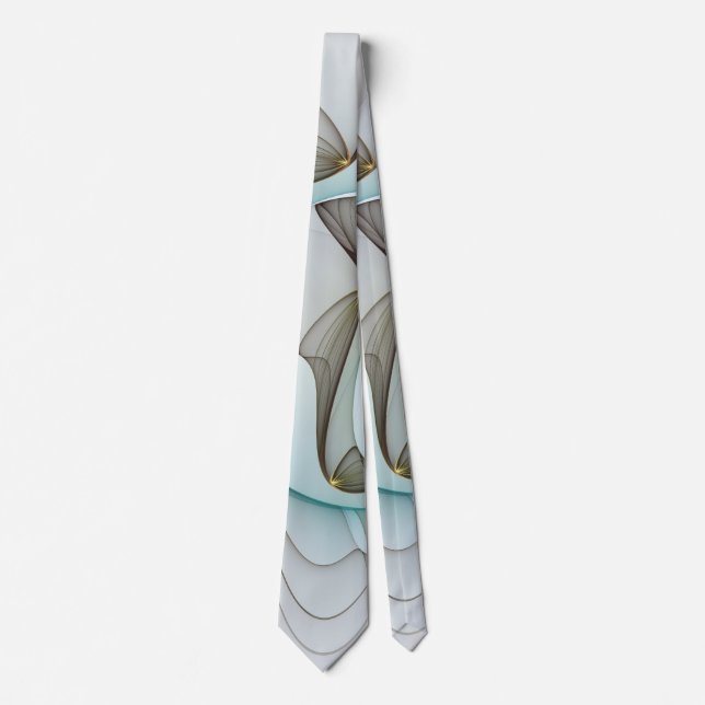 Abstrakt Modern Turcos Brown Guld Elegance Slips (Framsida)