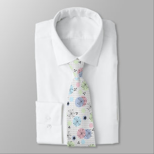 Abstrakt moderna former cirklar polka dots ljus slips