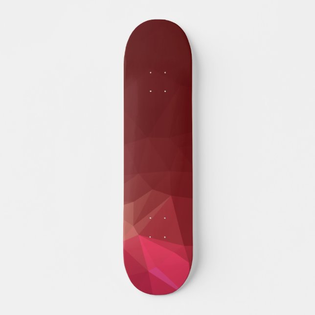 Abstrakt & moderna Geo designer - scarlet ro Old School Skateboard Bräda 21,6 Cm (Framsida)