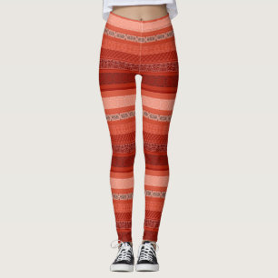 Abstrakt modernt geometriskt dekorationsfäste leggings