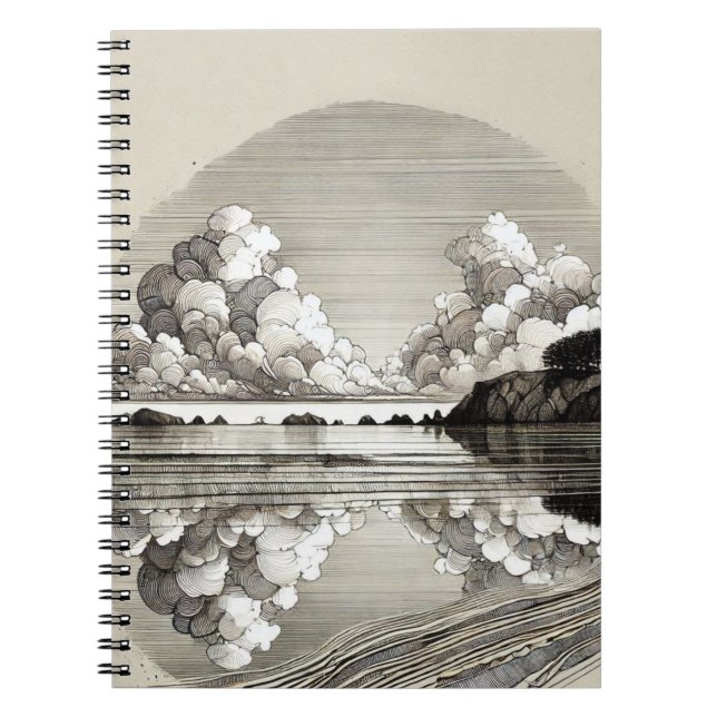 Abstrakt moln | Journal Anteckningsbok (Framsidan)