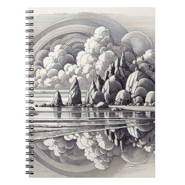 Abstrakt moln | Journal Anteckningsbok (Framsidan)