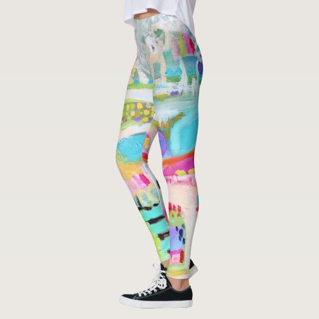 Abstrakt moln leggings (Vänster)