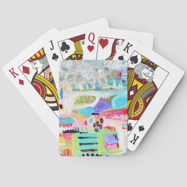 Abstrakt moln spelkort (Baksidan)