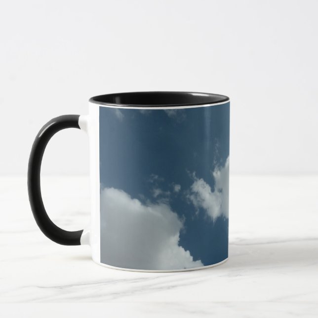 Abstrakt molnhimmel fotografering mugg (Vänster)