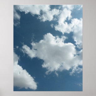 Abstrakt molnhimmel fotografering poster